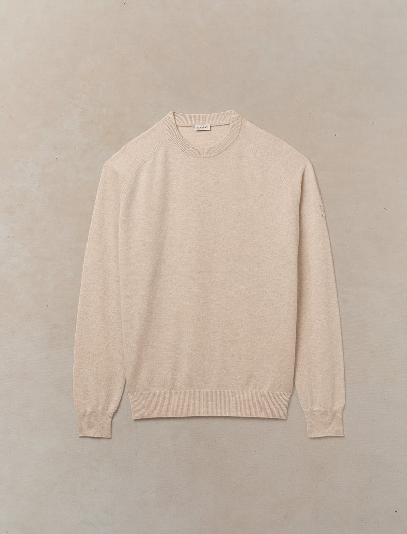 Woolen Cashmere Crewneck - Mens (Dune)