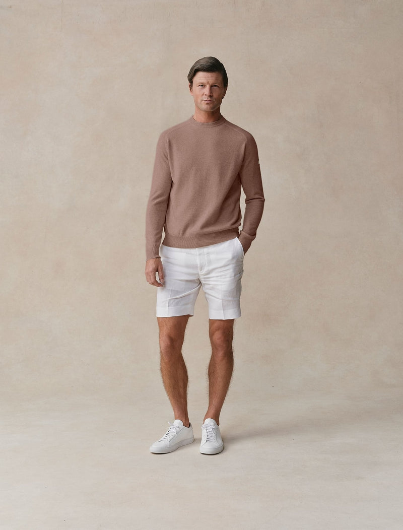 Woolen Cashmere Crewneck - Mens (Hickory)