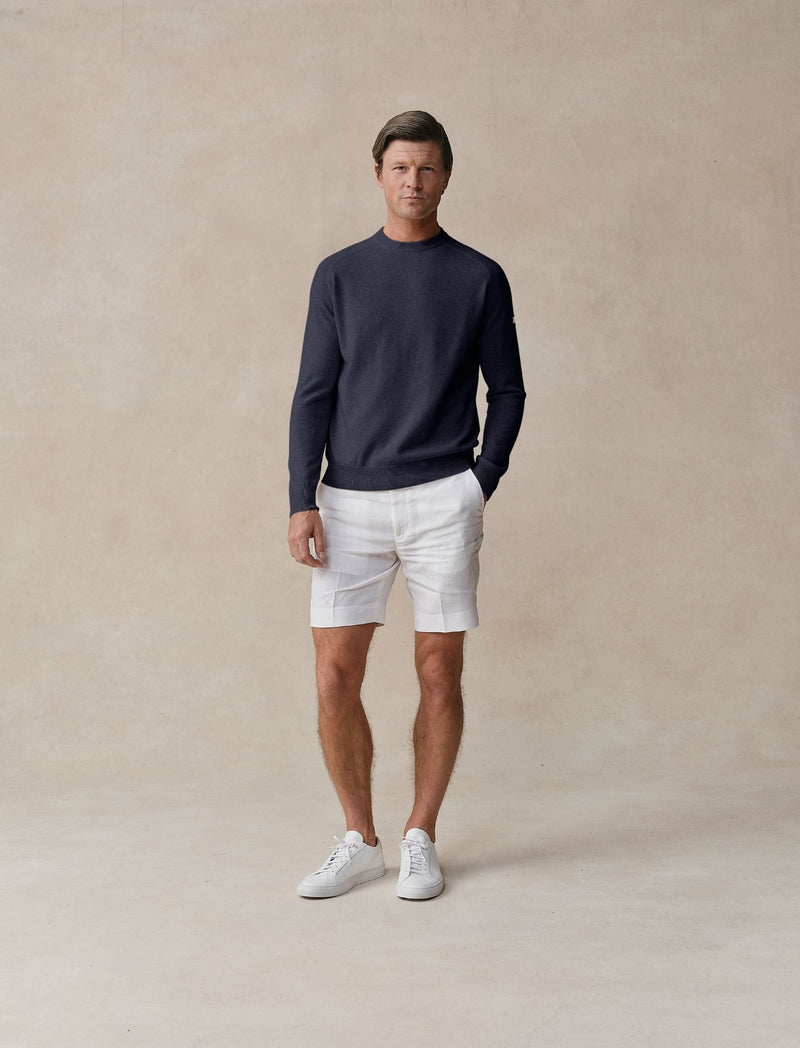 Woolen Cashmere Crewneck - Mens (Ink)