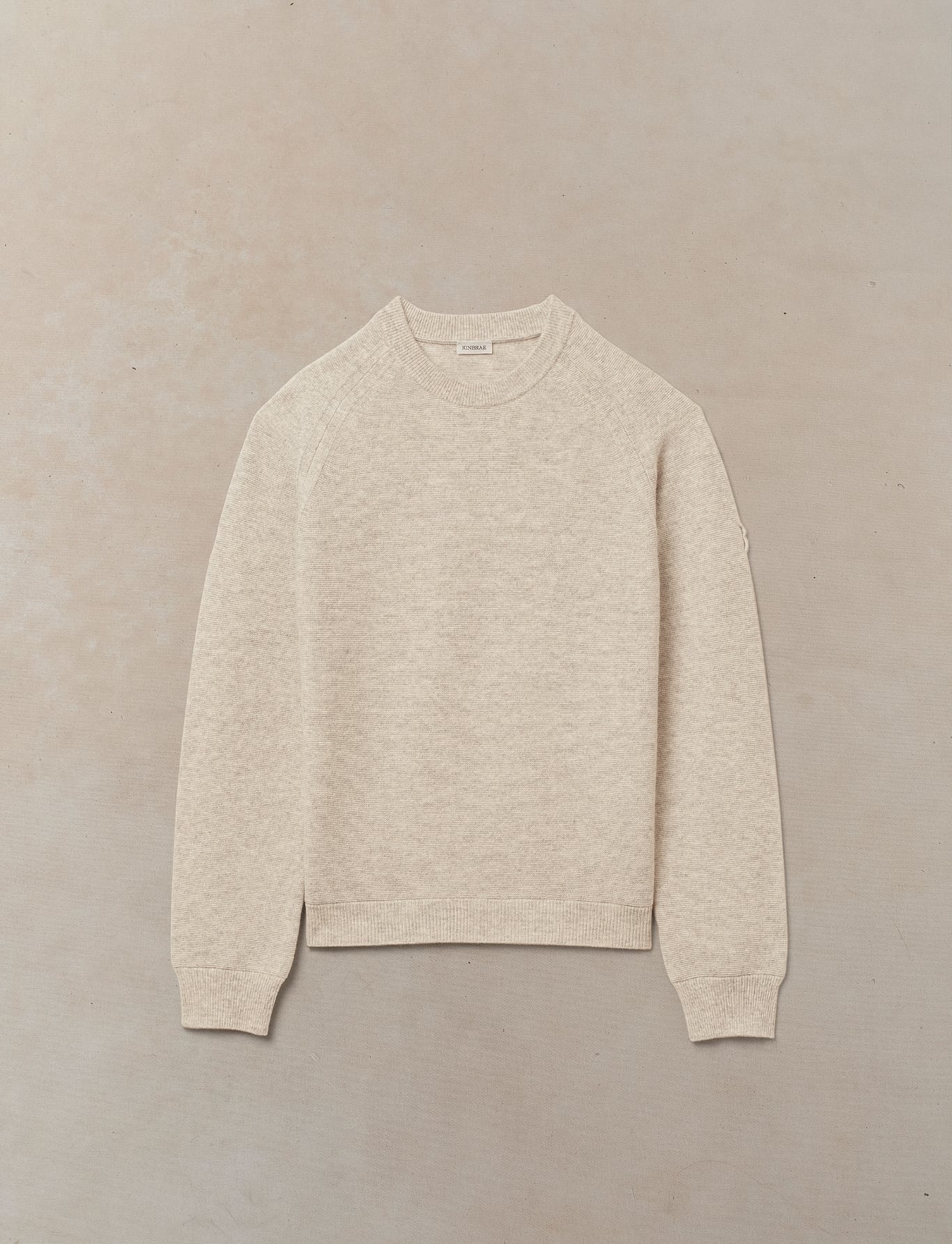 Woolen Cashmere Linkstitch Crewneck - Womens (Alabaster)