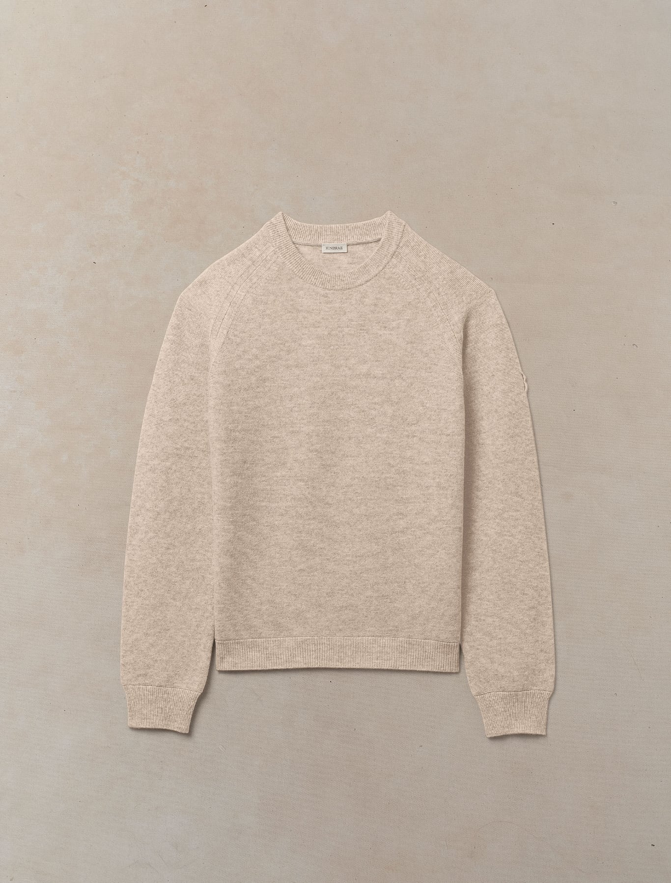 Woolen Cashmere Linkstitch Crewneck - Womens (Dune)